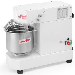 Planetinis spiralinis tešlos maišytuvas su fiksuotu dubeniu 1 greitis 30 L 1500 W 230 V - Hendi 221846