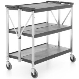 Mobilus gastronominis transportavimo vežimėlis su 3 lentynomis iki 90 kg - Hendi 810231
