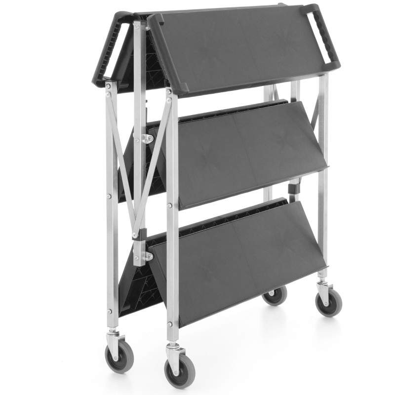 Mobilus gastronominis transportavimo vežimėlis su 3 lentynomis iki 90 kg - Hendi 810231