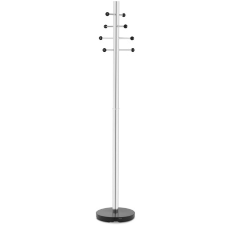 Drabužių kabykla striukėms, laisvai pastatoma, apvalus pagrindas, aukštis 183 cm - 8 pakabos Drabužių kabykla striukėms, laisvai pastatoma, apvalus pagrindas, aukštis 183 cm - 8 pakabos