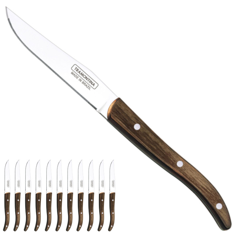 Nerūdijančio plieno kepsnių peilis French Style HORECA rinkinys 12 vnt.ilgis 225mm