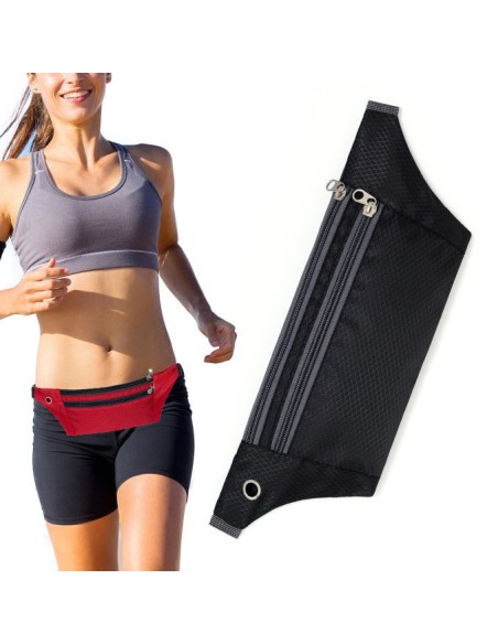 Juosmens maišelis su bėgimo diržu telefono dėklui su ausinių lizdu