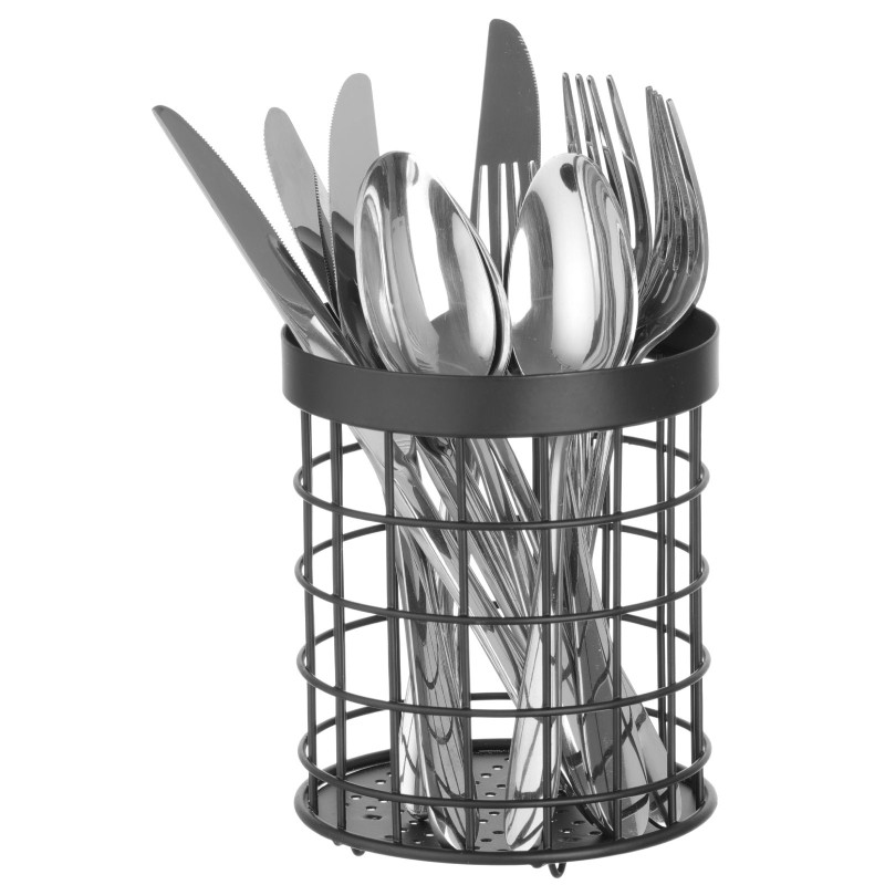 Stalo įrankių krepšelis apvalus juodas sk. 120 mm – Hendi 427033