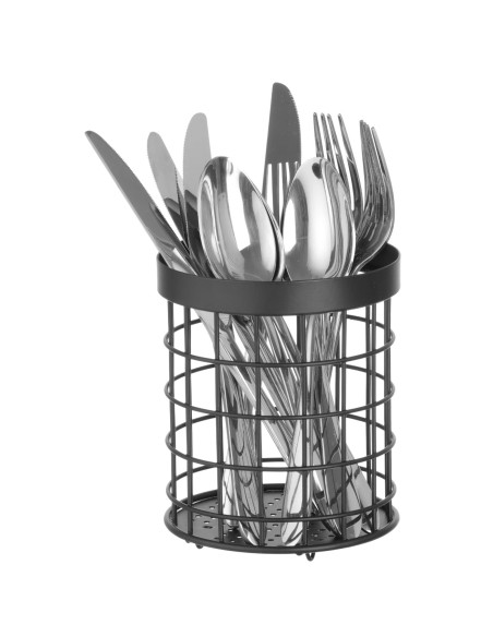 Stalo įrankių krepšelis apvalus juodas sk. 120 mm – Hendi 427033