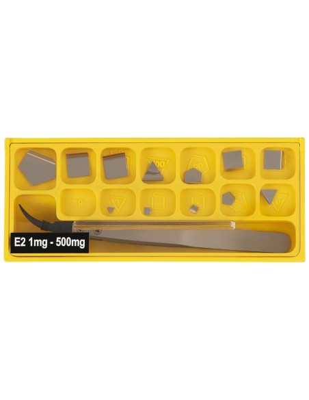 Standartiniai svėrimo svoriai kalibravimo masės svarstyklėms OIML klasė E2 1-500 g SET 24 el Standartiniai svėrimo svoriai kalibravimo masės svarstyklėms OIML klasė E2 1-500 g SET 24 el