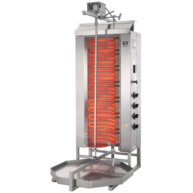 Grilio orkaitė kebabų virimo aparatas giroskopas elektrinis profesionalus POTIS įėjimas 80 kg 400 V 10,5 kW Grilio orkaitė kebabų virimo aparatas giroskopas elektrinis profesionalus POTIS įėjimas 80 kg 400 V 10,5 kW