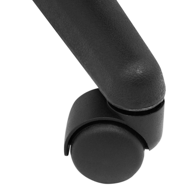 Reguliuojama pasukama biuro kėdė fotelis EKO ODA iki 100 kg JUODA