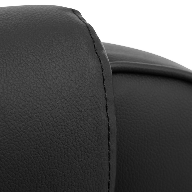 Reguliuojama pasukama biuro kėdė fotelis EKO ODA iki 100 kg JUODA