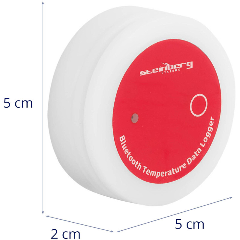 Registratoriaus temperatūros jutiklio termometras USB Bluetooth diapazonas nuo -20 iki 70C