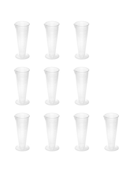 Plastikinė laboratorinė stiklinė su padalomis 50 ml - 10 vnt. Plastikinė laboratorinė stiklinė su padalomis 50 ml - 10 vnt.