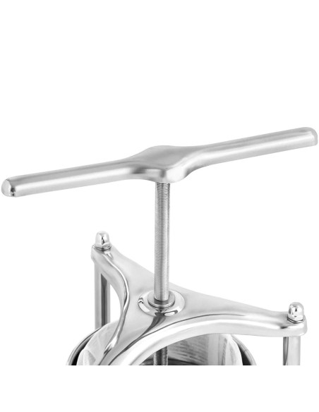 Rankinis vyno vaisių sulčių presas STEEL 5 l + 5 maišeliai Rankinis vyno vaisių sulčių presas STEEL 5 l + 5 maišeliai