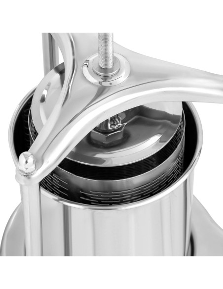Rankinis vyno vaisių sulčių presas STEEL 5 l + 5 maišeliai Rankinis vyno vaisių sulčių presas STEEL 5 l + 5 maišeliai