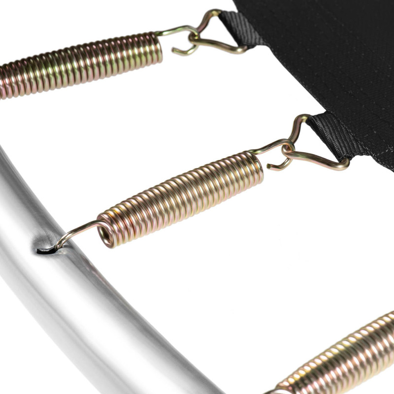 Sodo batutas su tinkleliu ir dangteliu spyruoklėms sk. 244 cm iki 80 kg juodai žaliai