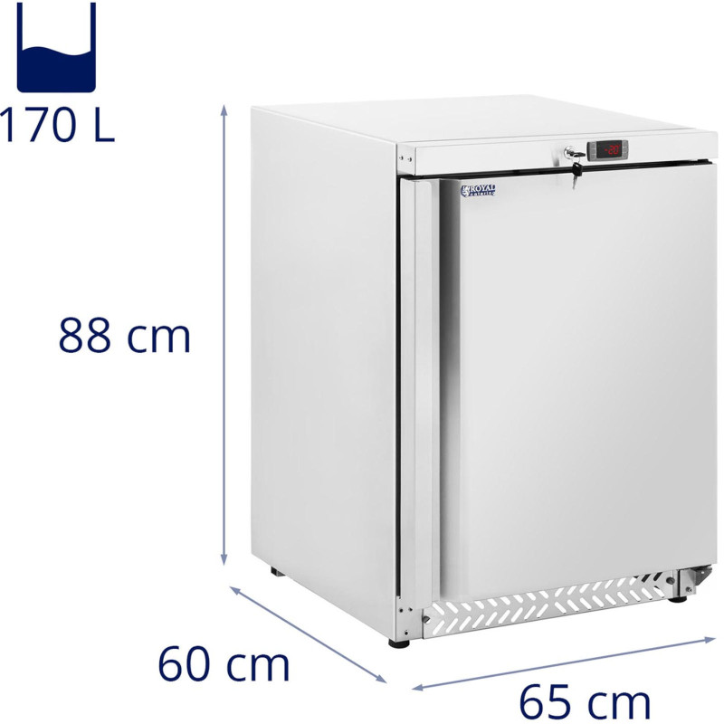Šaldiklio spintelinis šaldiklis 3 lentynos 170 l 215 W - sidabrinė