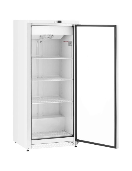 Plieninis gastronominis šaldytuvas su 4 lentynomis 590 l 228 W - baltas