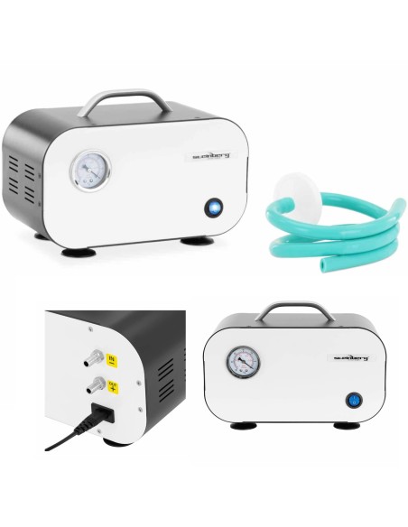Laboratorinis vakuuminis siurblys su manometru be alyvos 30 l/min 50 W Laboratorinis vakuuminis siurblys su manometru be alyvos 30 l/min 50 W