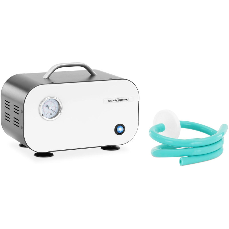 Laboratorinis vakuuminis siurblys su manometru be alyvos 30 l/min 50 W