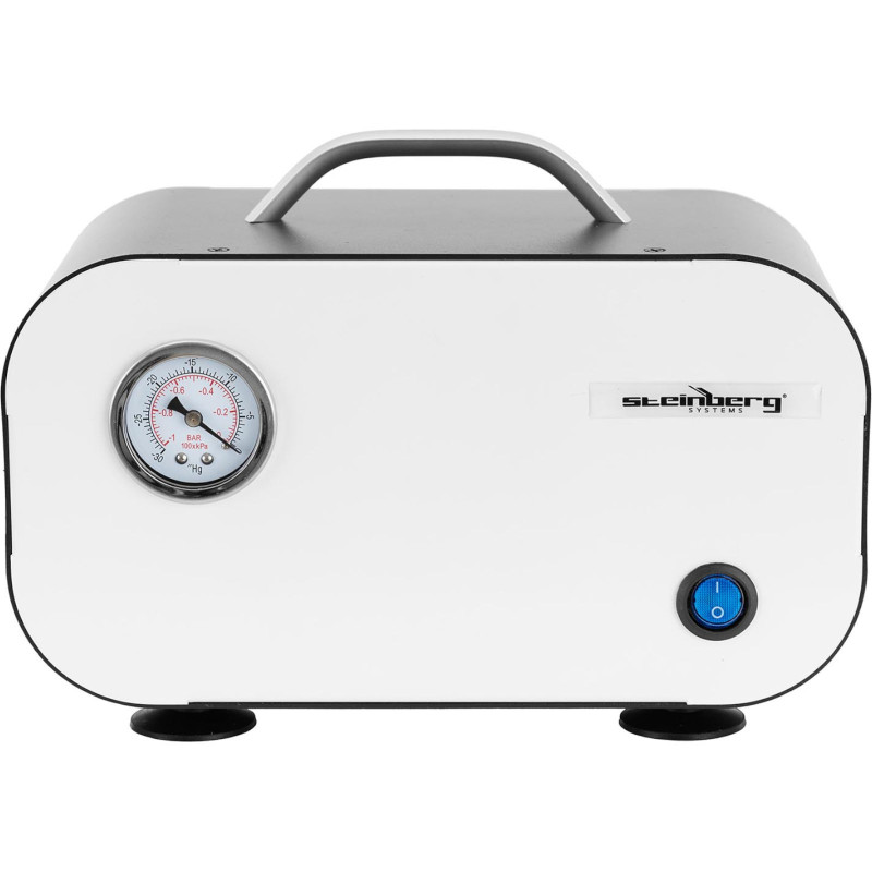 Laboratorinis vakuuminis siurblys su manometru be alyvos 30 l/min 50 W