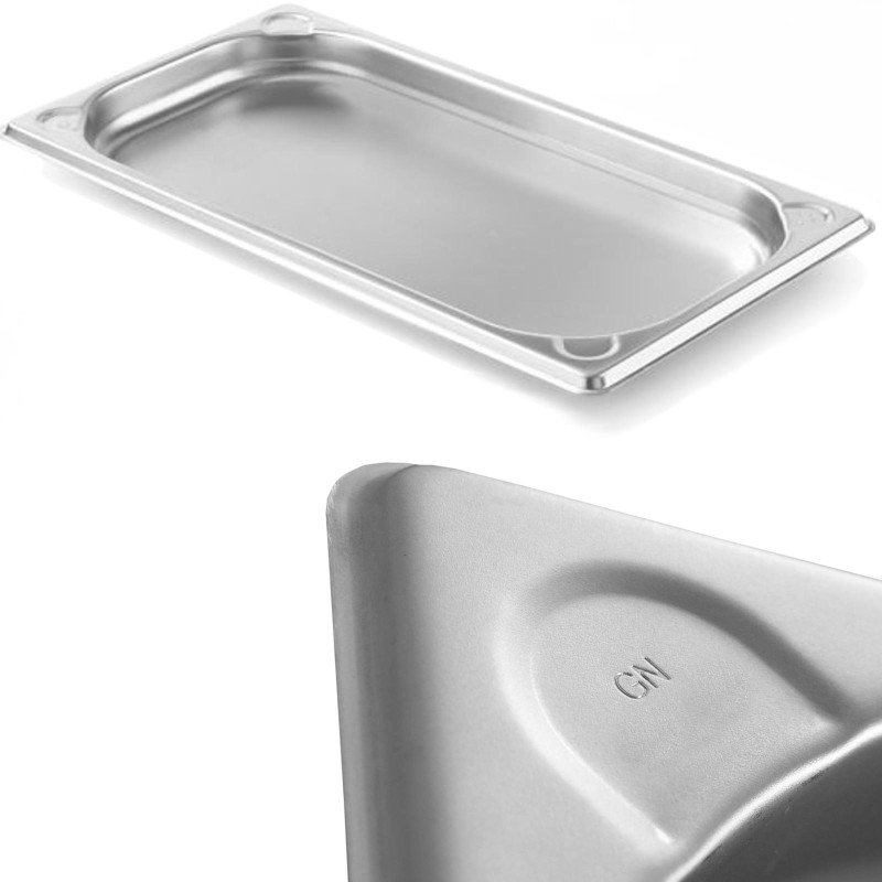 Kitchen Line GN 1/3 plieninis konteineris, aukštis 20 mm - Hendi 806401 Kitchen Line GN 1/3 plieninis konteineris, aukštis 20 mm - Hendi 806401