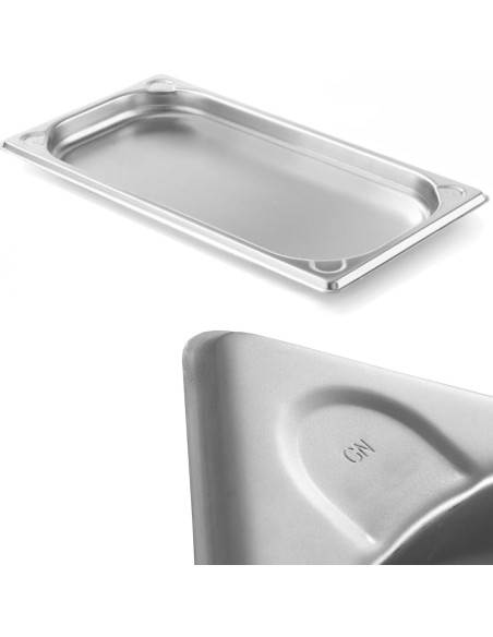 Kitchen Line GN 1/3 plieninis konteineris, aukštis 20 mm - Hendi 806401