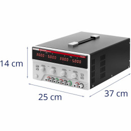 Serviso laboratorijos maitinimo šaltinis 0-30 V 0-5 A 2x 150 W LED USB LAN RS234