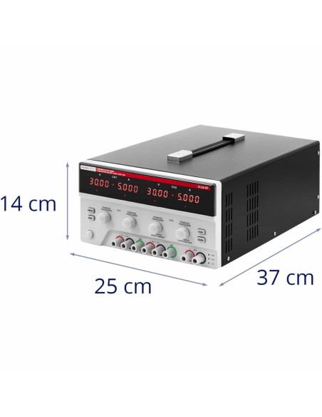 Serviso laboratorijos maitinimo šaltinis 0-30 V 0-5 A 2x 150 W LED USB LAN RS234 Serviso laboratorijos maitinimo šaltinis 0-30 V 0-5 A 2x 150 W LED USB LAN RS234
