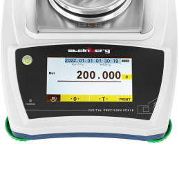 Analitiniai laboratoriniai svarstyklės su stikliniu dangteliu ir LCD jutikliniu skydeliu 200 g / 0,001 g