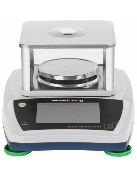 Analitiniai laboratoriniai svarstyklės su stikliniu dangteliu ir LCD jutikliniu skydeliu 200 g / 0,001 g Analitiniai laboratoriniai svarstyklės su stikliniu dangteliu ir LCD jutikliniu skydeliu 200 g / 0,001 g