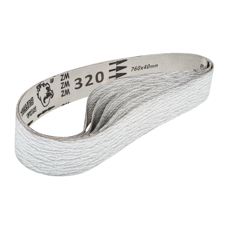 Juostos begalinės šlifavimo juostos 760x40mm grūdėtumas P320 5vnt.