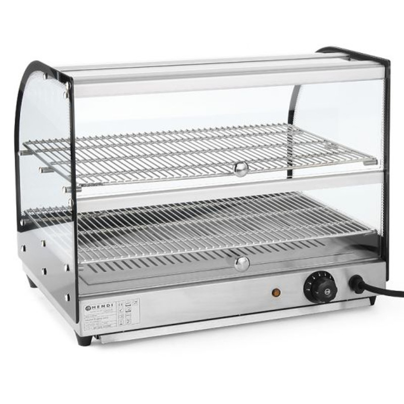 Šildomas vitrinas karštiems patiekalams eksponuoti 2 x GN1/1 400W - Hendi 273999