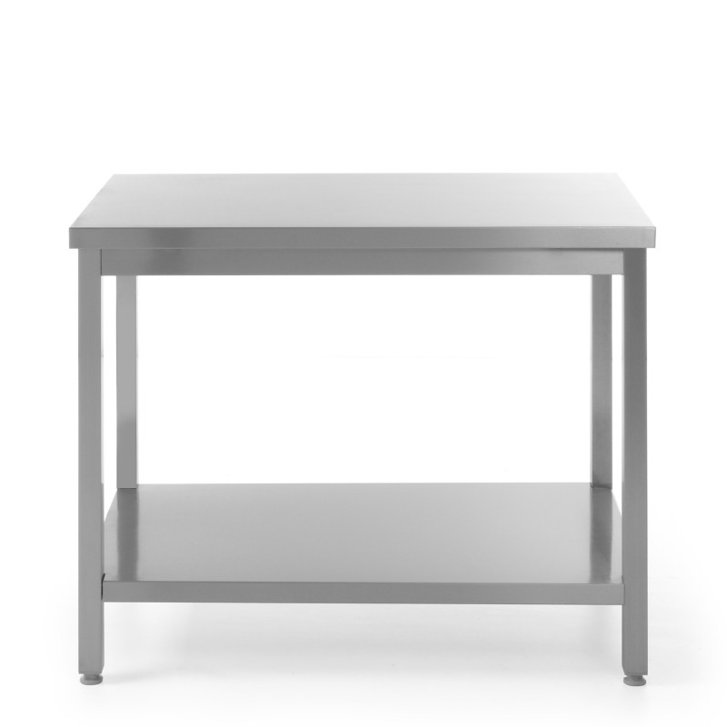Centrinis darbo stalas su lentyna - varžtais 1000 x 600 cm Hendi 811511