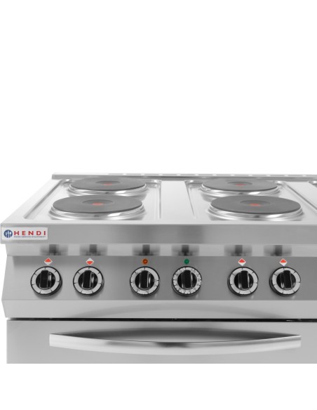 Atskirai pastatoma elektrinė viryklė 6 x 2,6 kW su orkaite GN1/1 3kW plotis 120 cm Atskirai pastatoma elektrinė viryklė 6 x 2,6 kW su orkaite GN1/1 3kW plotis 120 cm