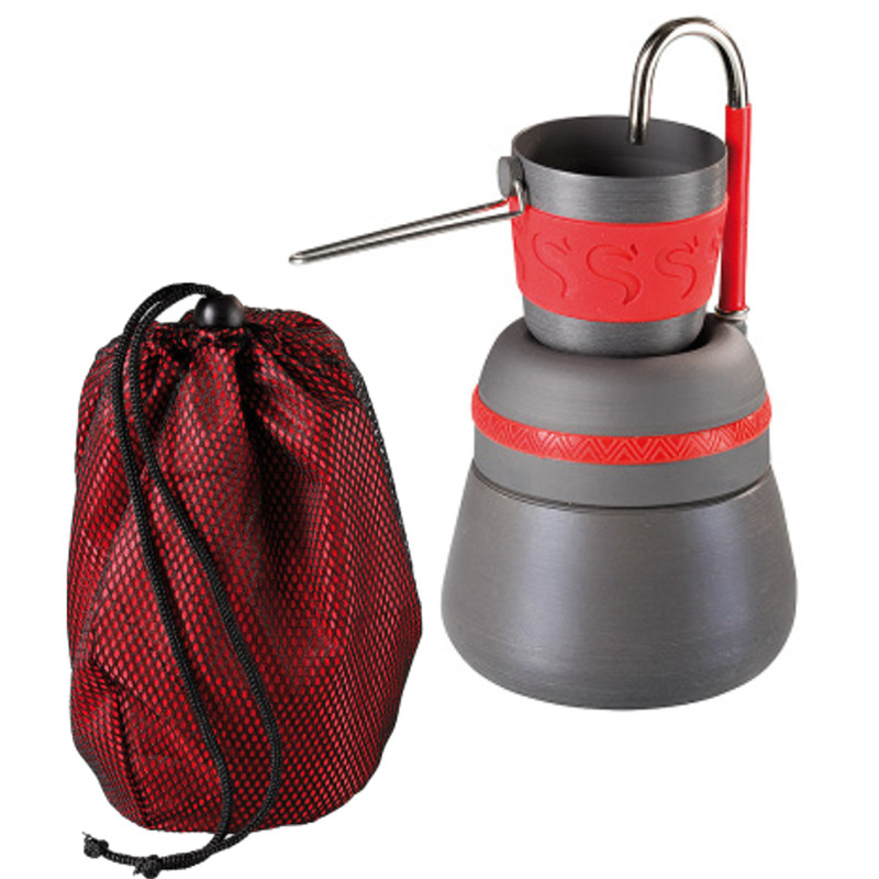 Turistinis kavos virimo aparatas su filtru + turistinis puodelis 150ml Turistinis kavos virimo aparatas su filtru + turistinis puodelis 150ml