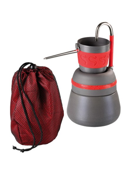Turistinis kavos virimo aparatas su filtru + turistinis puodelis 150ml Turistinis kavos virimo aparatas su filtru + turistinis puodelis 150ml