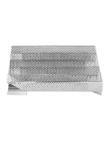 Stačiakampio formos nerūdijančio medžio drožlių rūkyklos įdėklas 272 x 265 x 43 mm Stačiakampio formos nerūdijančio medžio drožlių rūkyklos įdėklas 272 x 265 x 43 mm