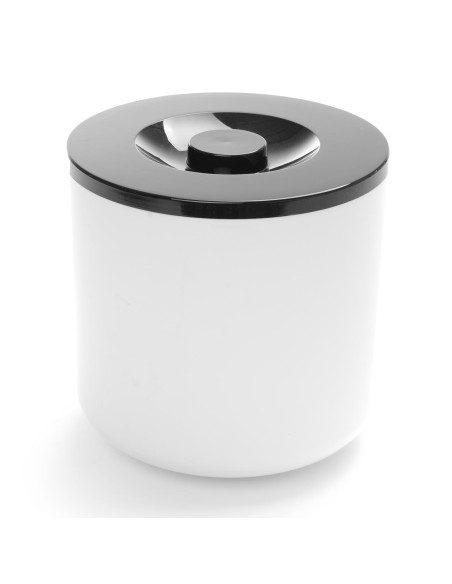 Baltas ledo kibiras su juodu dangteliu 5L