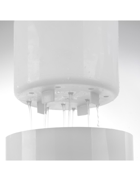 Baltas ledo kibiras su juodu dangteliu 5L