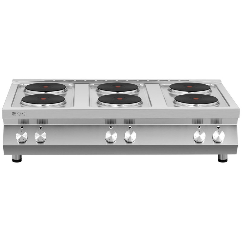 6 lėkščių elektrinė viryklė reguliuojamas skersmuo. 22 cm 6 x 2600 W 400 V ITALIJA