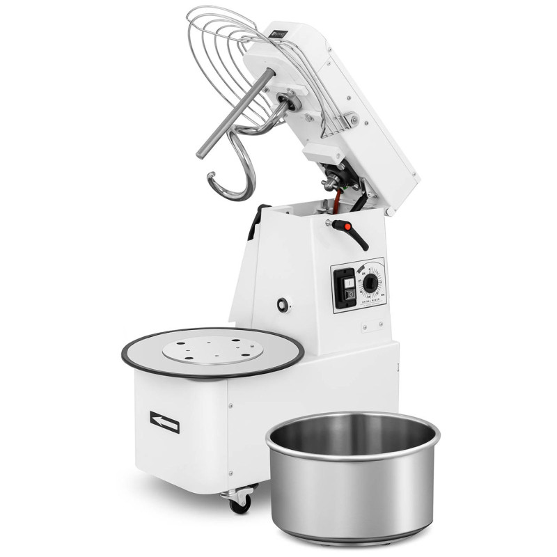 Spiralinis tešlos maišytuvas su išimamu dubeniu 22 l 56 kg/h 750 W ITALIJA