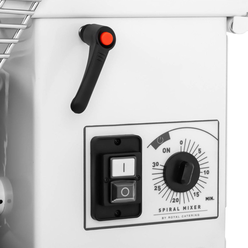 Spiralinis tešlos maišytuvas su išimamu dubeniu 22 l 56 kg/h 750 W ITALIJA