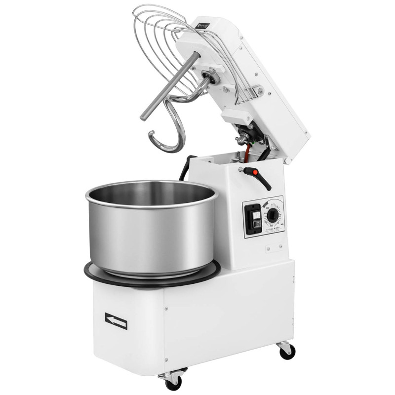 Spiralinis tešlos maišytuvas su išimamu dubeniu 22 l 56 kg/h 750 W ITALIJA