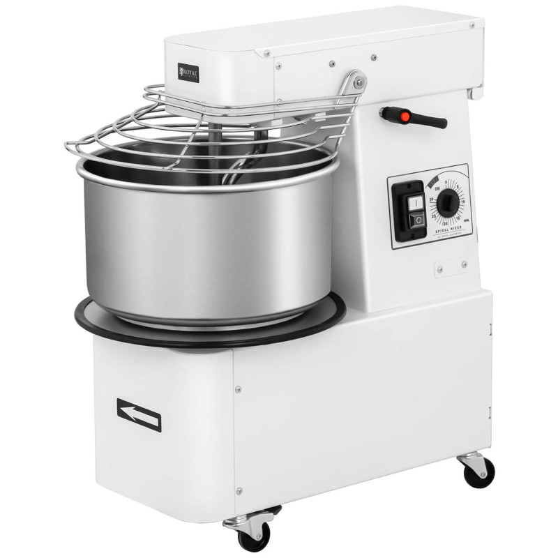 Spiralinis tešlos maišytuvas su išimamu dubeniu 22 l 56 kg/h 750 W ITALIJA