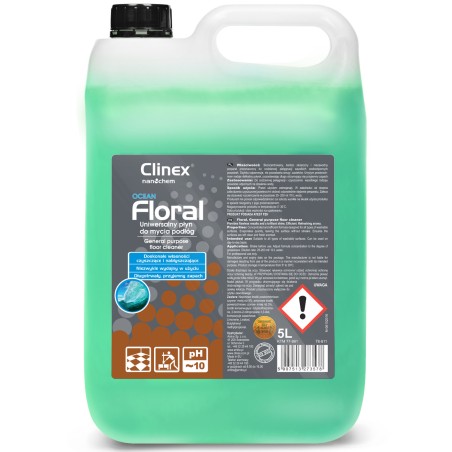 Grindų valiklis be dryžių, blizgesio, kvapo CLINEX Floral - Ocean 5L Grindų valiklis be dryžių, blizgesio, kvapo CLINEX Floral - Ocean 5L