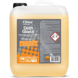 CLINEX DishGlass 5L kavos ir arbatos skystis stiklo plovimui pašalina nuosėdas nuo kavos ir arbatos