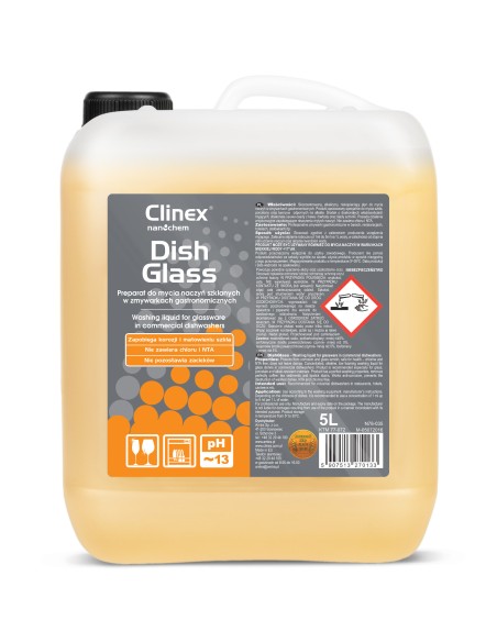 CLINEX DishGlass 5L kavos ir arbatos skystis stiklo plovimui pašalina nuosėdas nuo kavos ir arbatos CLINEX DishGlass 5L kavos ir arbatos skystis stiklo plovimui pašalina nuosėdas nuo kavos ir arbatos
