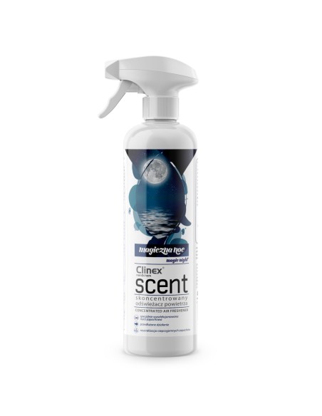 Koncentruotas oro gaiviklis purškiamas ant paviršių CLINEX Scent - Magic Night 500ML Koncentruotas oro gaiviklis purškiamas ant paviršių CLINEX Scent - Magic Night 500ML