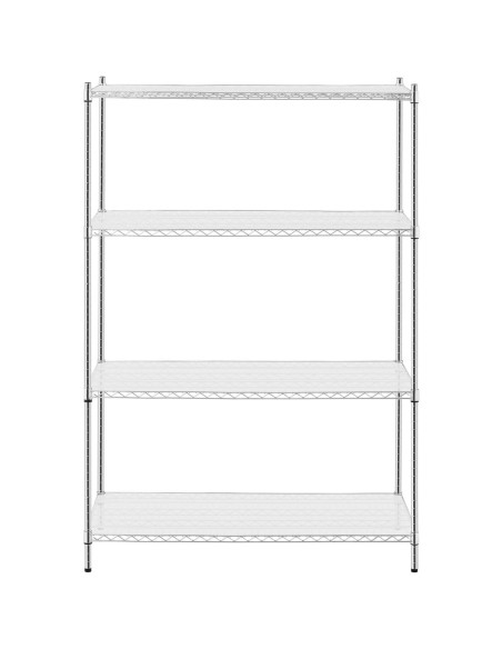 Vielos dirbtuvių stelažas 4 lentynos + 4 kilimėliai iki 1 t 1000 kg 120x60x180 cm Vielos dirbtuvių stelažas 4 lentynos + 4 kilimėliai iki 1 t 1000 kg 120x60x180 cm