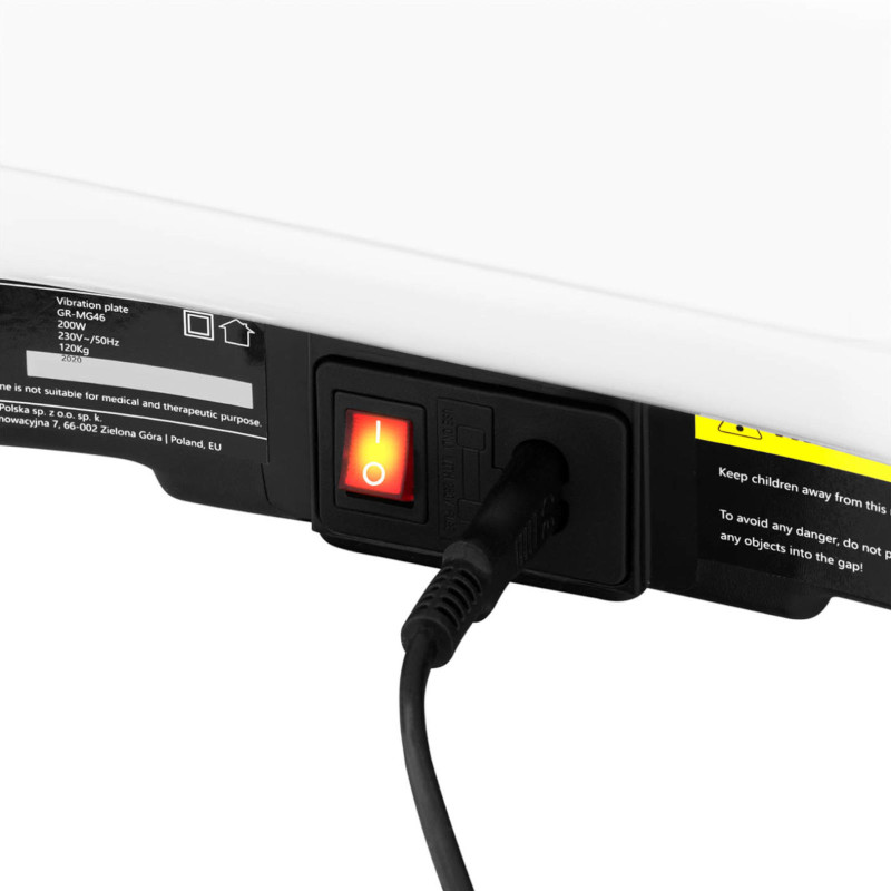 Platforminis vibracinis kilimėlis fitneso pratimams su nuotolinio valdymo pulteliu ir virvėmis 3 treniruočių zonos iki 120 kg