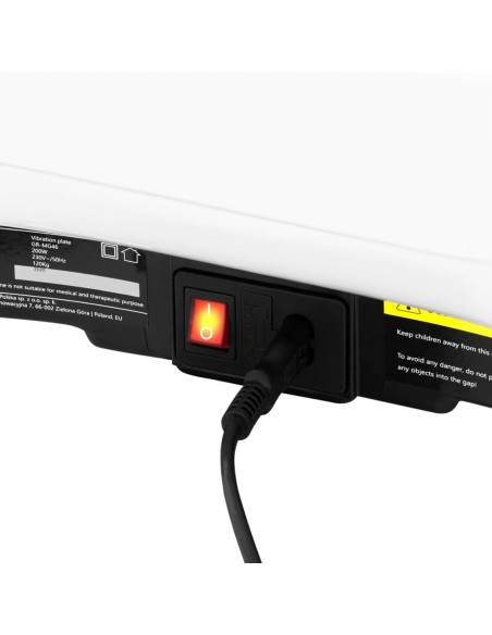 Platforminis vibracinis kilimėlis fitneso pratimams su nuotolinio valdymo pulteliu ir virvėmis 3 treniruočių zonos iki 120 kg