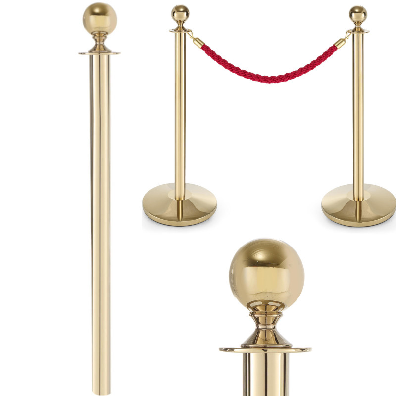 Auksinio plieno tvoros stulpas be pagrindo, aukštis 93cm - Hendi 810439